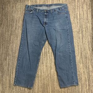 Vintage RK Brand Men's Size 44x31 Blue Denim Workwear Straight Leg Jeans‎